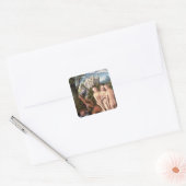 The God Mercury Waking Paris Vierkante Sticker (Envelop)