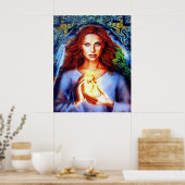The Goddess Brigit van Lisa Iris Poster (Keuken)