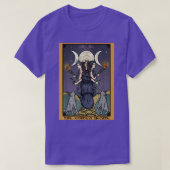 The Goddess Hecate Tarot Card Triple Moon Wiccan P T-shirt (Design voorkant)
