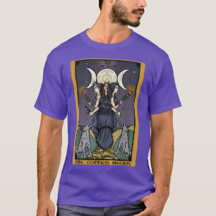 The Goddess Hecate Tarot Card Triple Moon Wiccan P T-shirt