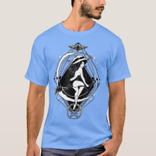 The Goddess Hecate Tarot Card Triple Moon Wiccan P T-shirt