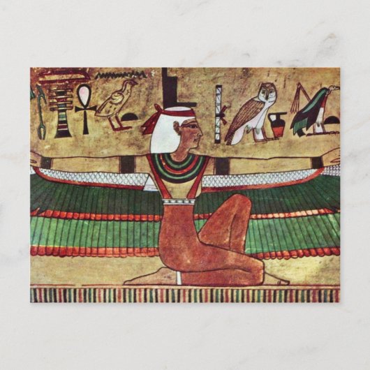The Goddess Isis, by Ägyptischer Maler Um 1360 Briefkaart (Voorkant)
