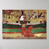 The Goddess Isis, by Ägyptischer Maler Um 1360 V. Poster (Voorkant)