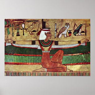 The Goddess Isis, by Ägyptischer Maler Um 1360 V. Poster