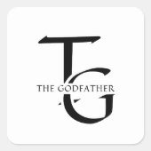 THE GODFATHER (Il Padrino) Vierkante Sticker (Voorkant)