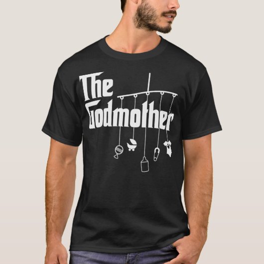The Godmoeder of New Baby Funny Pun Gift Premium _ T-shirt (Voorkant)