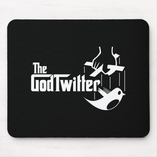 The GodTwitter Mousepad Muismat (Voorkant)