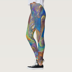 "The Gold Guardian from Unseen" door Paul Buică Leggings