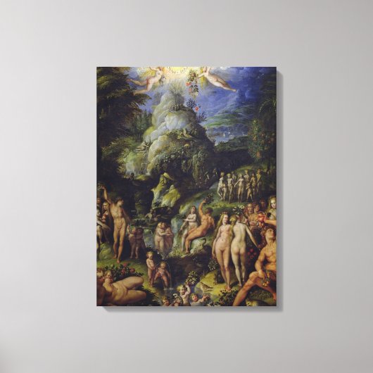 The Golden Age, c.1570 (olie op het paneel) Canvas Afdruk (Voorkant)
