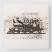 The golden age of steam vierkante klok (Voorkant)