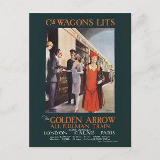 The Golden Arrow Vintage Poster 1925 Briefkaart