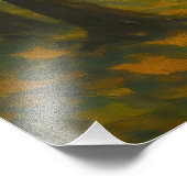 The Golden Autumn Dance: A Vortex of Falling Leave Foto Afdruk (Hoek)