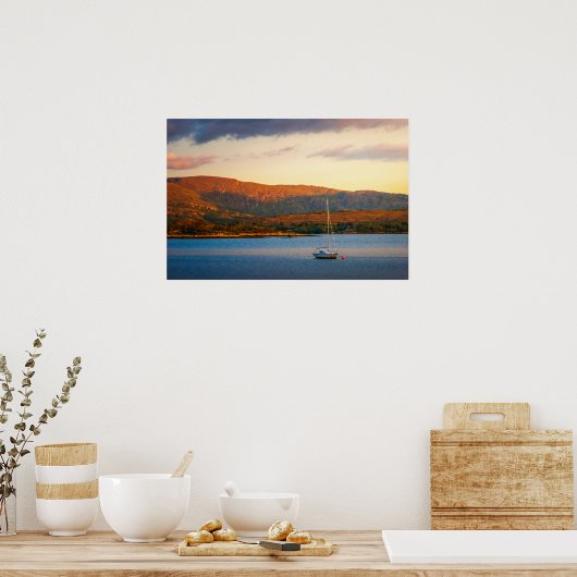 The Golden Evening over Kenmare Bay Poster (Keuken)