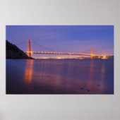 The Golden Gate Bridge at dusk from Kirby Cove Poster (Voorkant)