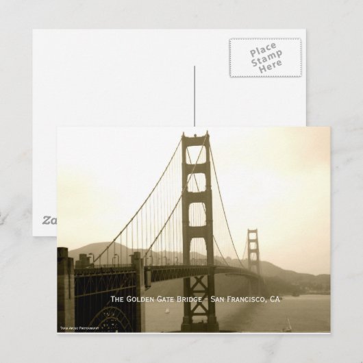 The Golden Gate Bridge - San Francisco, CA Briefkaart (Voorkant / Achterkant)