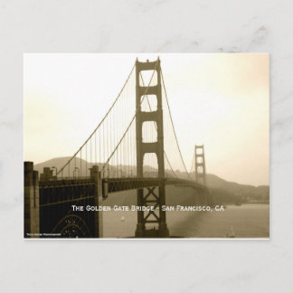 The Golden Gate Bridge - San Francisco, CA Briefkaart