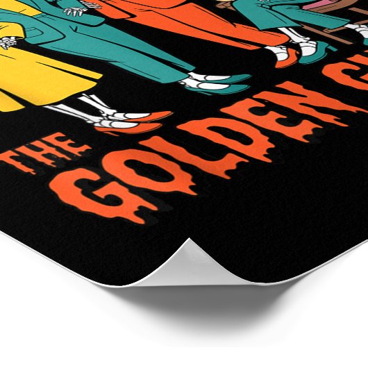 The Golden Ghouls Funny Halloween  Poster (Hoek)