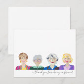 The Golden Girls Notecards Bedankkaart (Voorkant / Achterkant)