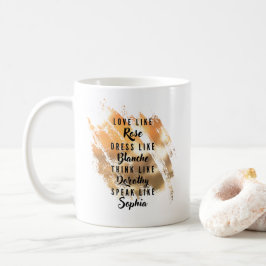 The Golden Girls Typography Gold Foil Koffiemok