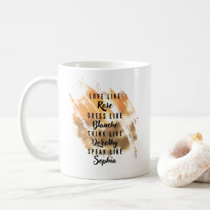The Golden Girls Typography Gold Foil Koffiemok