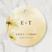 The Golden Hour Grace & Monogram Wedding Dank je w Bedankjes Labels (Voorkant)