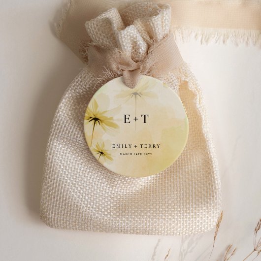 The Golden Hour Grace & Monogram Wedding Dank je w Bedankjes Labels