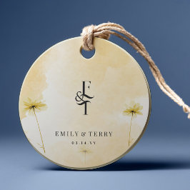 The Golden Hour Grace & Monogram Wedding Dank je w Bedankjes Labels