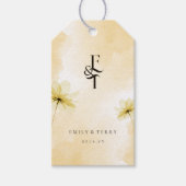 The Golden Hour Grace & Monogram Wedding Dank je w Cadeaulabel (Voorkant)