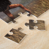 The Golden Knight en Zijne Dame Legpuzzel (Zijkant)