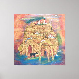 The Golden Labyrinth of Animal Paradise Canvas Afdruk