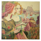 The Golden Legend, 1897, uit 'L'Estampe Moderne', Tegeltje (Voorkant)