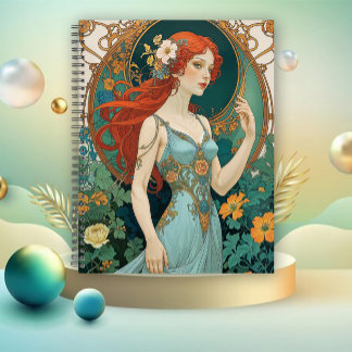 The Golden Nymph Art Nouveau Planner
