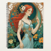 The Golden Nymph Art Nouveau Planner (Voorkant)