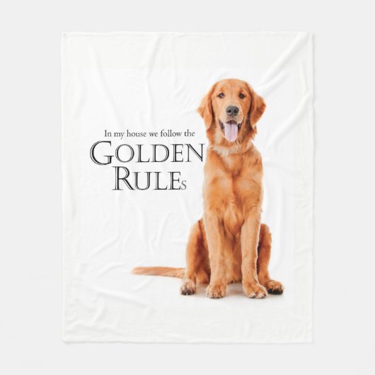 The Golden Rules Fleece Blanket (Voorkant)
