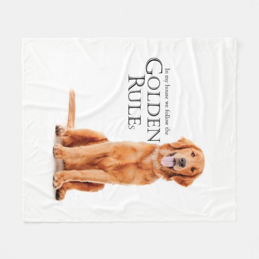 The Golden Rules Fleece Blanket (Voorkant (Horizontaal))