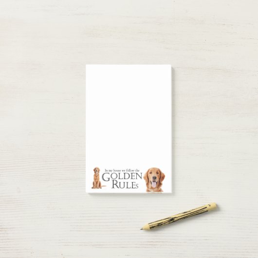The Golden Rules Post-It Notes (Op bureau)