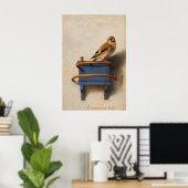 The Goldfinch by Carel Fabritius Poster (Thuiskantoor)