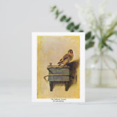 The Goldfinch, Puttertje by Carel Fabritius Briefkaart (Staand voorkant)