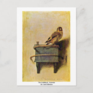 The Goldfinch, Puttertje by Carel Fabritius Briefkaart