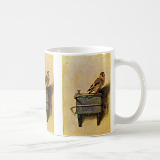 The Goldfinch, Puttertje by Carel Fabritius Koffiemok (Rechts)