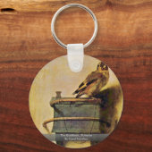 The Goldfinch, Puttertje by Carel Fabritius Sleutelhanger (Voorkant)
