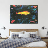 The Goldfish by Paul Klee Canvas Afdruk (Insitu (Slaapkamer))