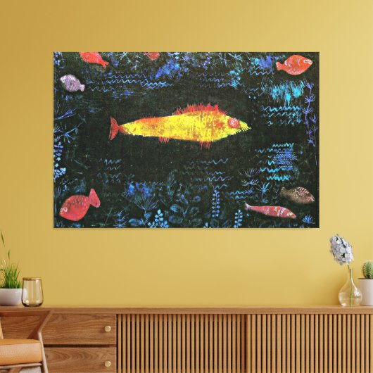 The Goldfish by Paul Klee Canvas Afdruk (Insitu (Woonkamer))