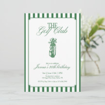 The Golf Club Golf Verjaardagsfeest Groen Streep 