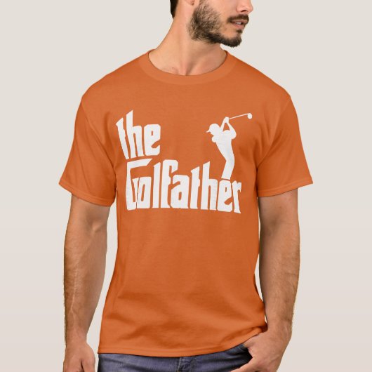 The GolfFather Funny Golf Father God Father Dad Go T-shirt (Voorkant)