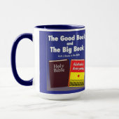 The Good Book and The Big Book Mug, 444 ml Mok (Links)