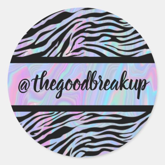 The Good Breakup Ronde Sticker (Voorkant)
