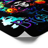 The Good Girl In Me Got Tired Halloween Witch Skul Poster (Hoek)
