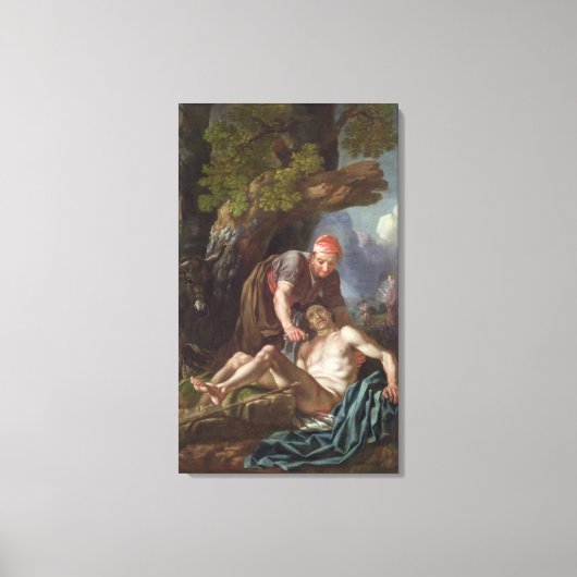 The Good Samaritan, c.1751-52 (oil on canvas) Canvas Afdruk (Voorkant)