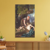 The Good Samaritan, c.1751-52 (oil on canvas) Canvas Afdruk (Insitu (Woonkamer))
